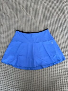 stradivarius Blue Athletic Skort with Black Lining